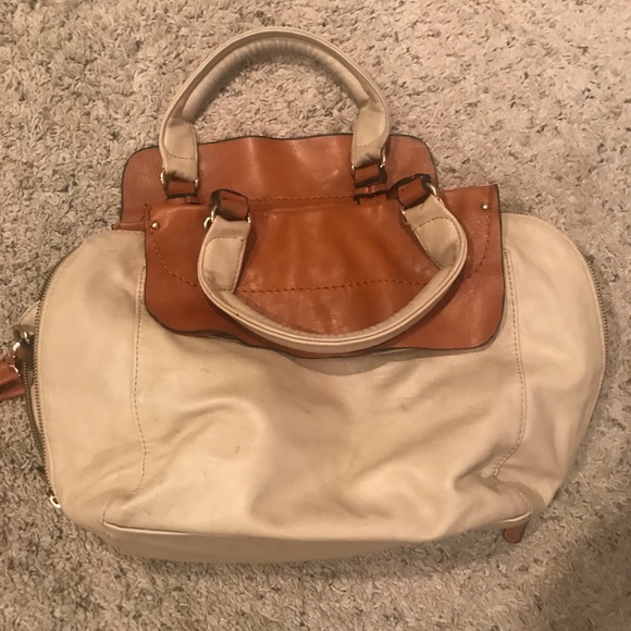 Handbags - Beige & Saddle colored bag 💼